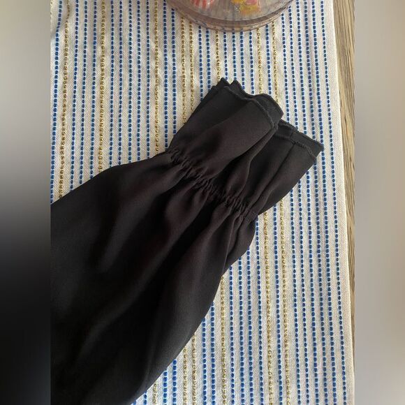 Diane Von Furstenberg Black Geometric Print Long Sleeve Wrap Maxi Dress Size L - Picture 6 of 11